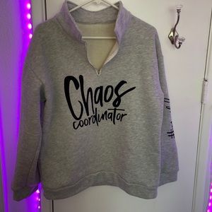 Chaos coordinator sweater with zip